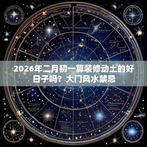 2026年二月初一算装修动土的好日子吗？大门风水禁忌