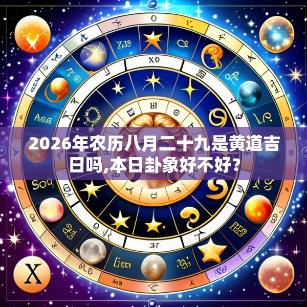 2026年农历八月二十九是黄道吉日吗,本日卦象好不好？
