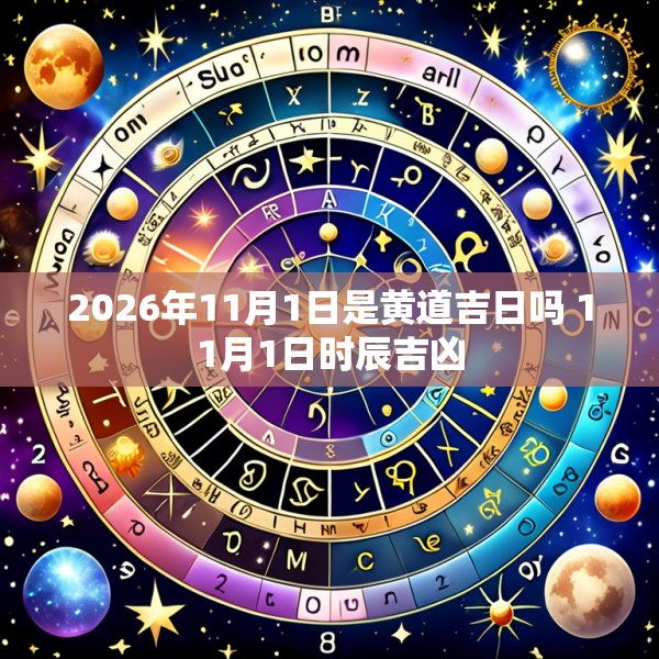 2026年11月1日是黄道吉日吗 11月1日时辰吉凶