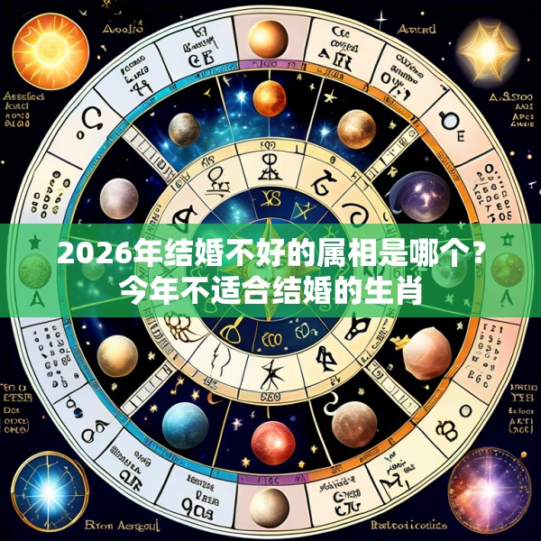 2026年结婚不好的属相是哪个？今年不适合结婚的生肖