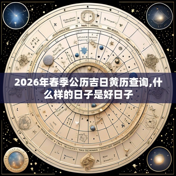 2026年春季公历吉日黄历查询,什么样的日子是好日子