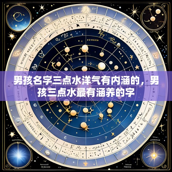 男孩名字三点水洋气有内涵的,男孩三点水最有涵养的字