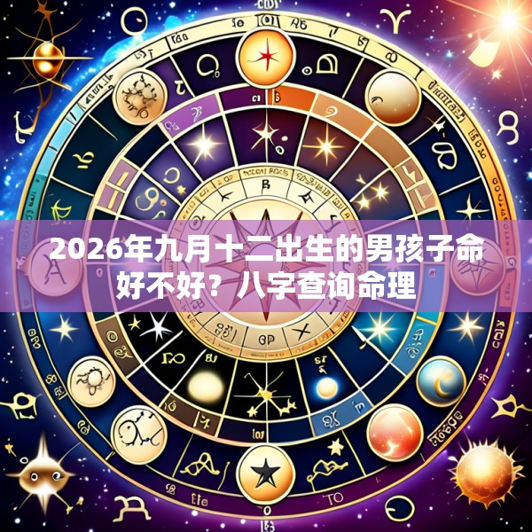 2026年九月十二出生的男孩子命好不好?八字查询命理