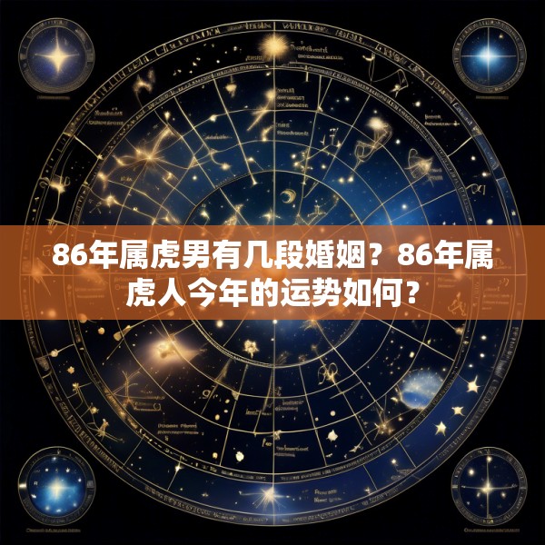 86年属虎男有几段婚姻？86年属虎人今年的运势如何？