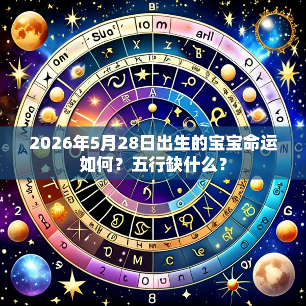 2026年5月28日出生的宝宝命运如何?五行缺什么?