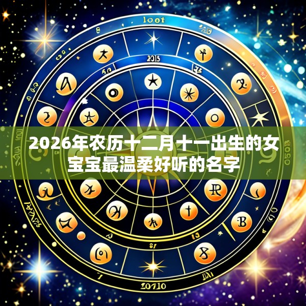 2026年农历十二月十一出生的女宝宝最温柔好听的名字