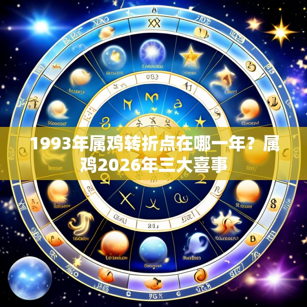 1993年属鸡转折点在哪一年？属鸡2026年三大喜事