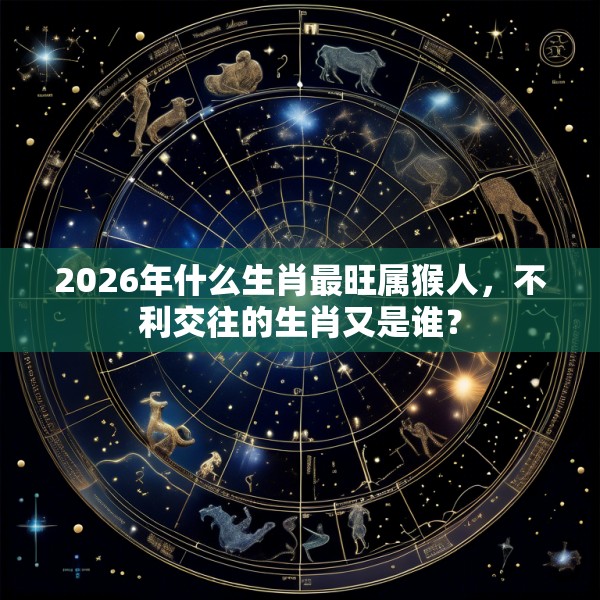 2026年什么生肖最旺属猴人，不利交往的生肖又是谁？