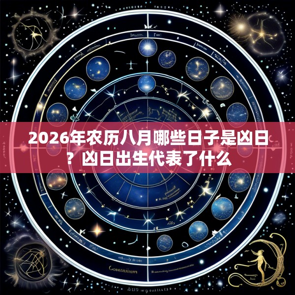 2026年农历八月哪些日子是凶日？凶日出生代表了什么