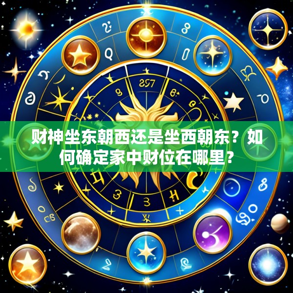 财神坐东朝西还是坐西朝东?如何确定家中财位在哪里?