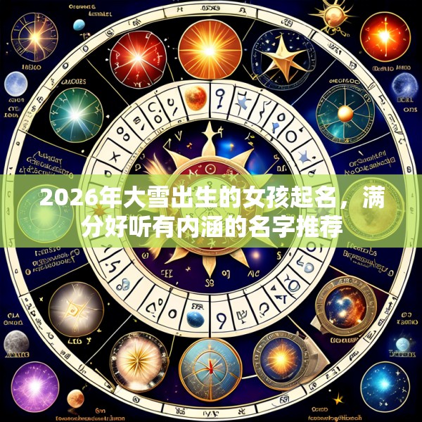 2026年大雪出生的女孩起名,满分好听有内涵的名字推荐