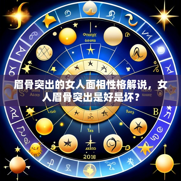 眉骨突出的女人面相性格解说，女人眉骨突出是好是坏？