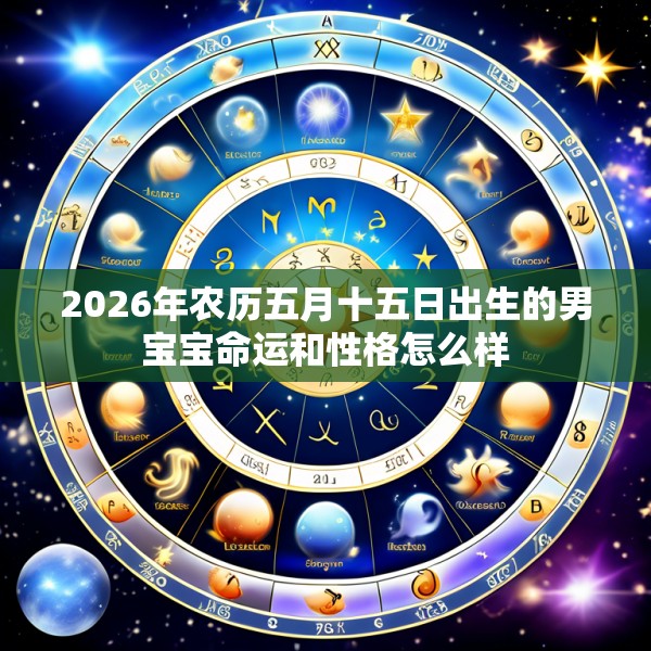 2026年农历五月十五日出生的男宝宝命运和性格怎么样