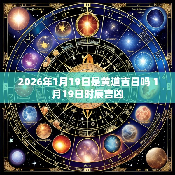2026年1月19日是黄道吉日吗 1月19日时辰吉凶