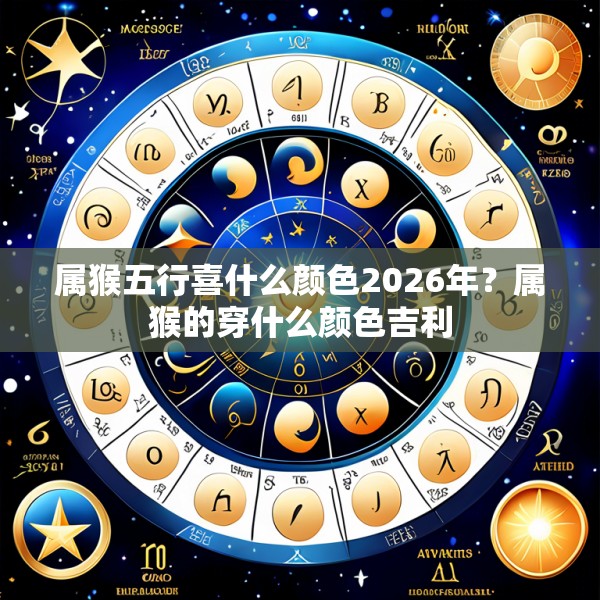 属猴五行喜什么颜色2026年？属猴的穿什么颜色吉利