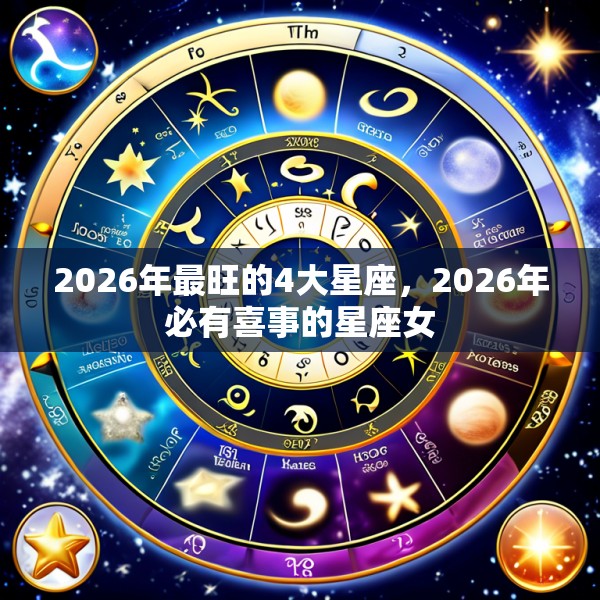 2026年最旺的4大星座,2026年必有喜事的星座女