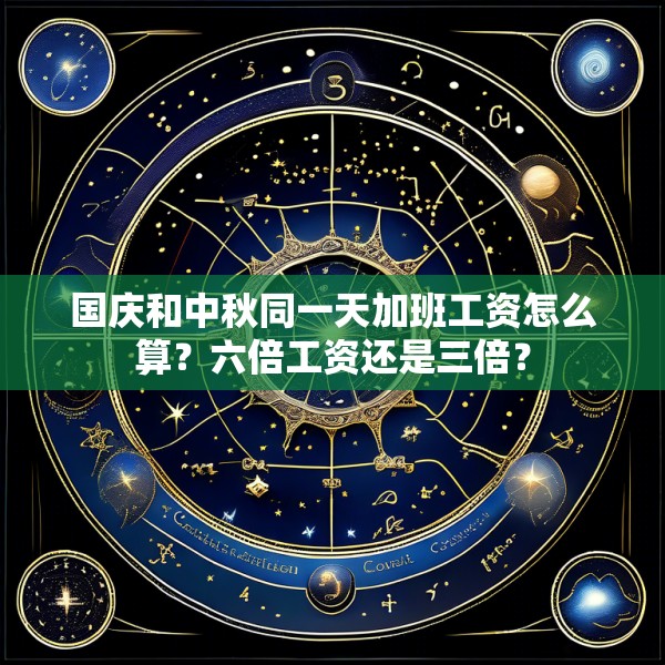 国庆和中秋同一天加班工资怎么算？六倍工资还是三倍？