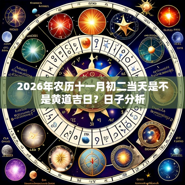 2026年农历十一月初二当天是不是黄道吉日？日子分析