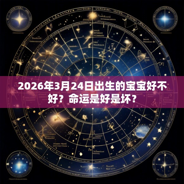 2026年3月24日出生的宝宝好不好？命运是好是坏？