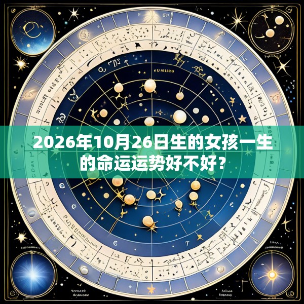2026年10月26日生的女孩一生的命运运势好不好?