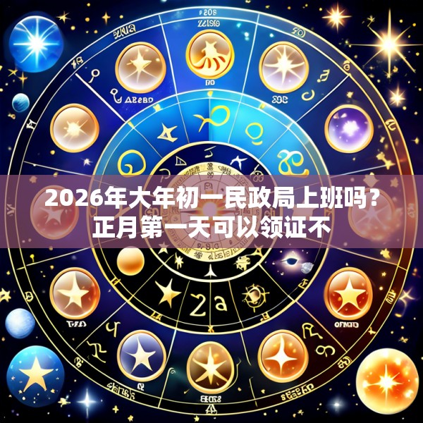 2026年大年初一民政局上班吗？正月第一天可以领证不