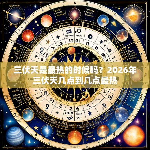 三伏天是最热的时候吗？2026年三伏天几点到几点最热