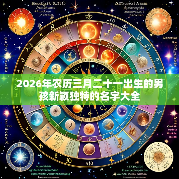 2026年农历三月二十一出生的男孩新颖独特的名字大全
