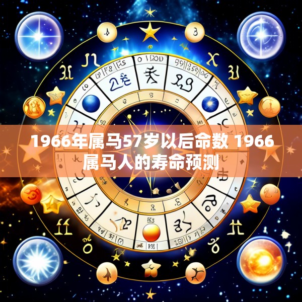 1966年属马57岁以后命数 1966属马人的寿命预测