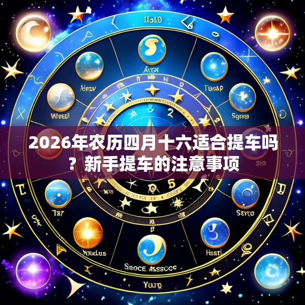 2026年农历四月十六适合提车吗？新手提车的注意事项