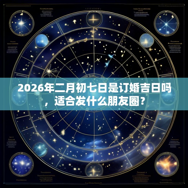 2026年二月初七日是订婚吉日吗，适合发什么朋友圈？
