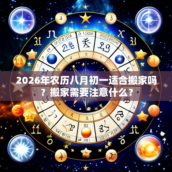 2026年农历八月初一适合搬家吗?搬家需要注意什么?