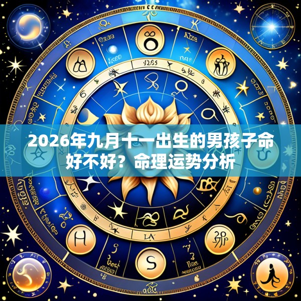 2026年九月十一出生的男孩子命好不好?命理运势分析