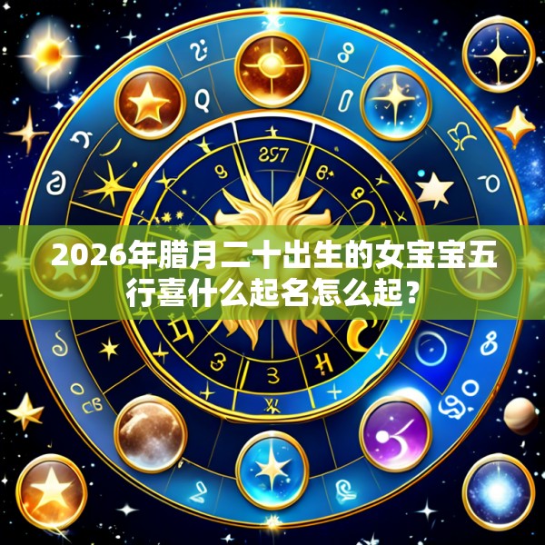2026年腊月二十出生的女宝宝五行喜什么起名怎么起？