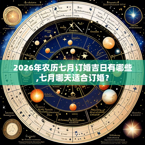 2026年农历七月订婚吉日有哪些,七月哪天适合订婚？