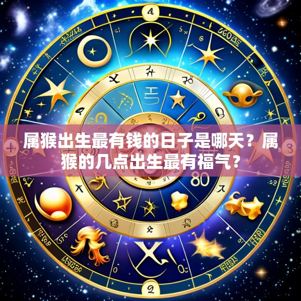 属猴出生最有钱的日子是哪天?属猴的几点出生最有福气?