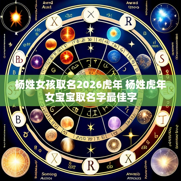 杨姓女孩取名2026虎年 杨姓虎年女宝宝取名字最佳字