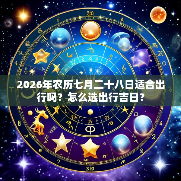 2026年农历七月二十八日适合出行吗?怎么选出行吉日?