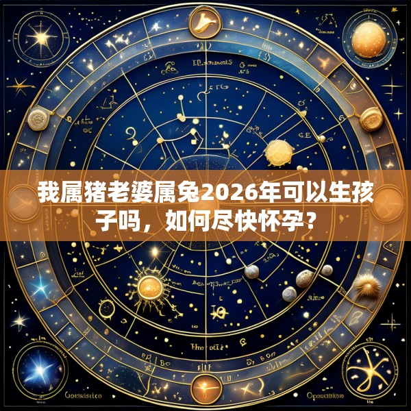 我属猪老婆属兔2026年可以生孩子吗，如何尽快怀孕？