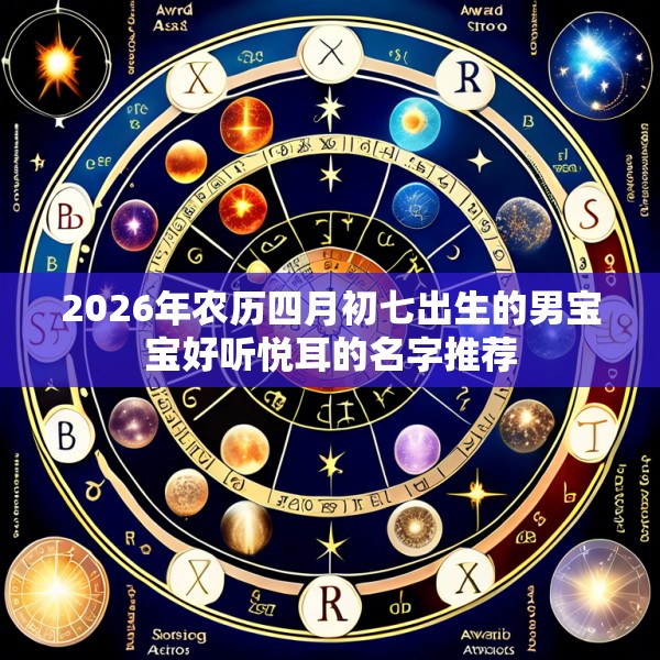 2026年农历四月初七出生的男宝宝好听悦耳的名字推荐
