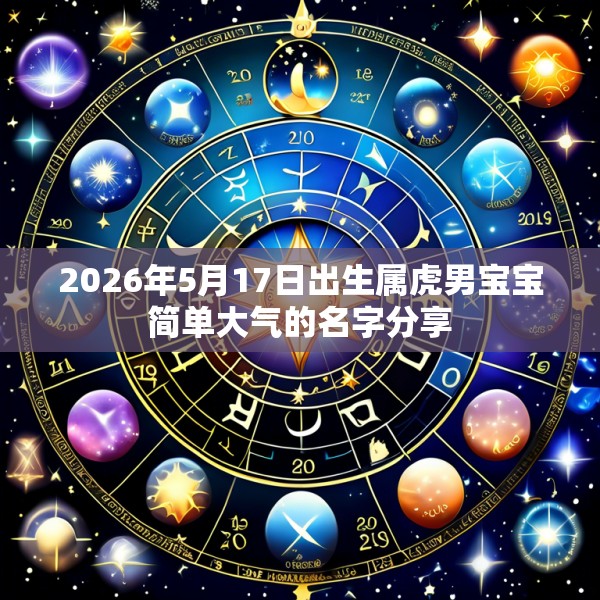 2026年5月17日出生属虎男宝宝简单大气的名字分享
