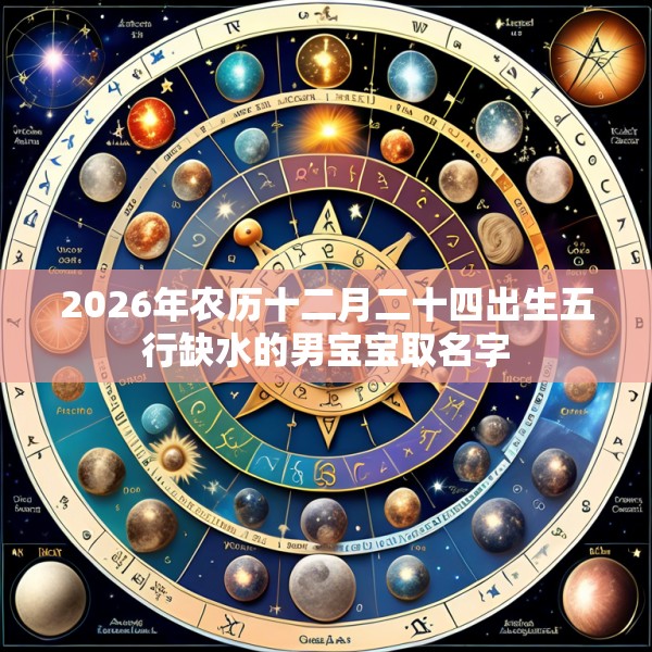 2026年农历十二月二十四出生五行缺水的男宝宝取名字