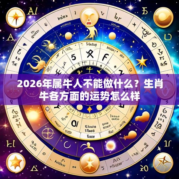 2026年属牛人不能做什么?生肖牛各方面的运势怎么样