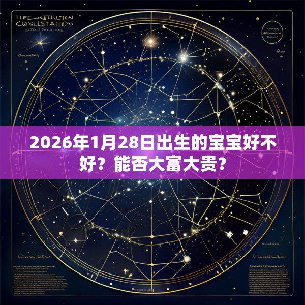 2026年1月28日出生的宝宝好不好?能否大富大贵?