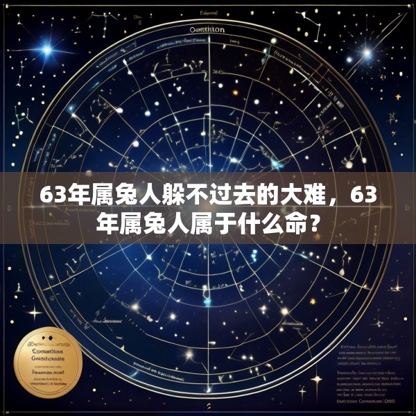 63年属兔人躲不过去的大难，63年属兔人属于什么命？