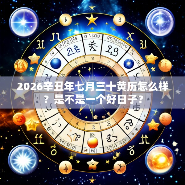 2026辛丑年七月三十黄历怎么样?是不是一个好日子?