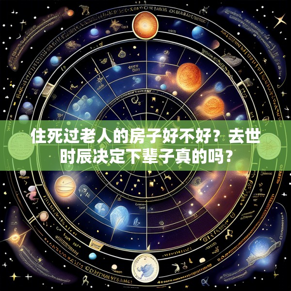 住死过老人的房子好不好？去世时辰决定下辈子真的吗？