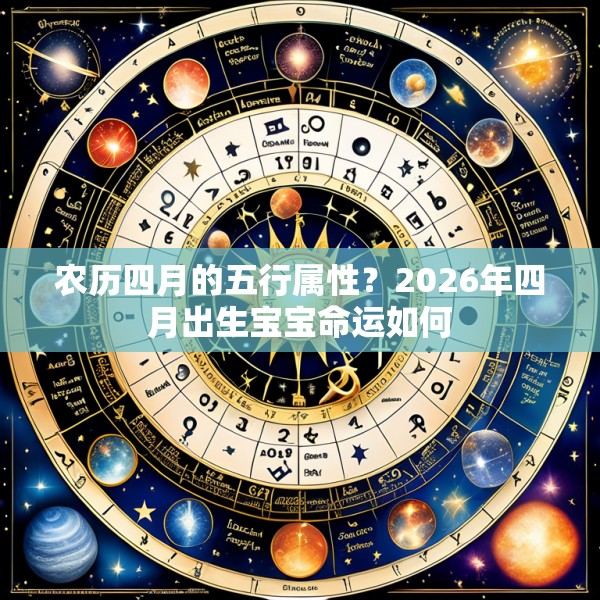 农历四月的五行属性?2026年四月出生宝宝命运如何