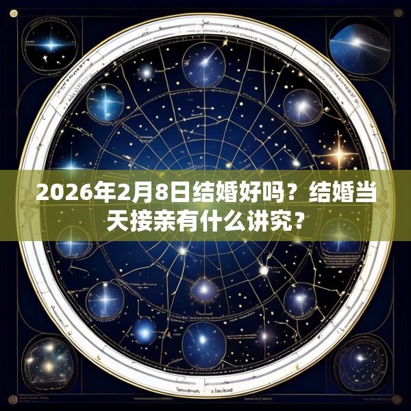 2026年2月8日结婚好吗？结婚当天接亲有什么讲究？