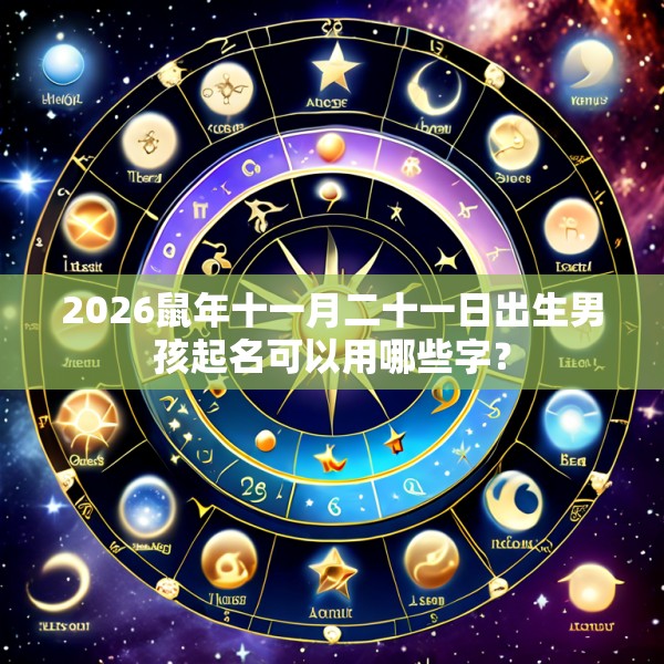 2026鼠年十一月二十一日出生男孩起名可以用哪些字?