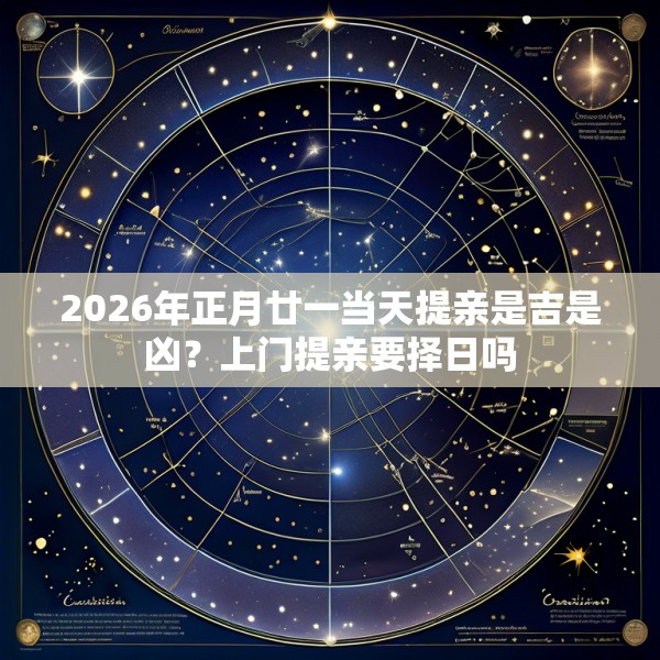 2026年正月廿一当天提亲是吉是凶?上门提亲要择日吗